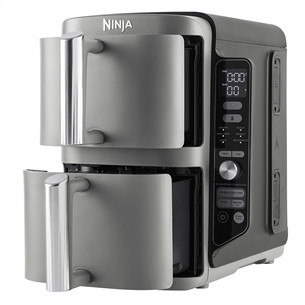 Ninja Double Stack XL, 9.5 L, 2470 W, pelēka - Karstā gaisa friteris