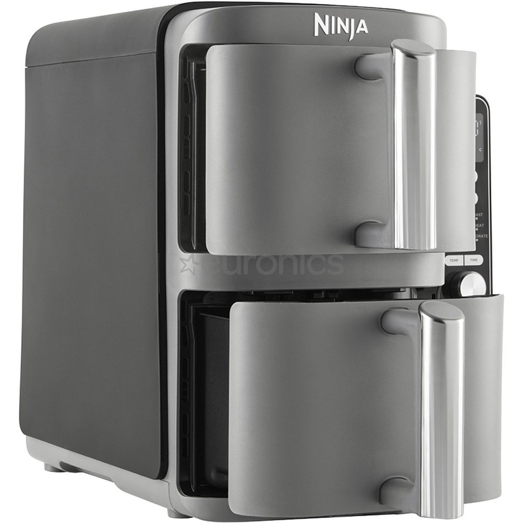 Ninja Double Stack XL, 9.5 L, 2470 W, pelēka - Karstā gaisa friteris