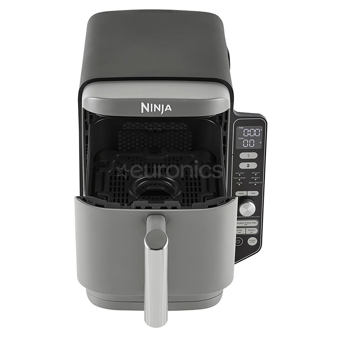 Ninja Double Stack XL, 9.5 L, 2470 W, pelēka - Karstā gaisa friteris