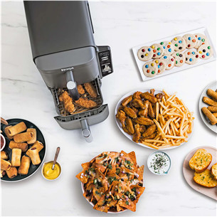 Ninja Double Stack XL, 9.5 L, 2470 W, pelēka - Karstā gaisa friteris