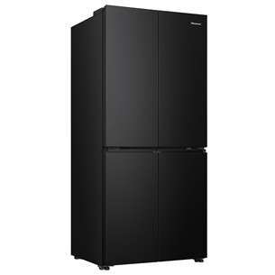 Hisense, Cross Door, No Frost, 483 L, augstums 179 cm, melna - SBS Ledusskapis