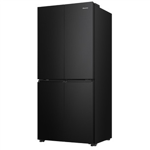 Hisense, Cross Door, No Frost, 483 L, augstums 179 cm, melna - SBS Ledusskapis