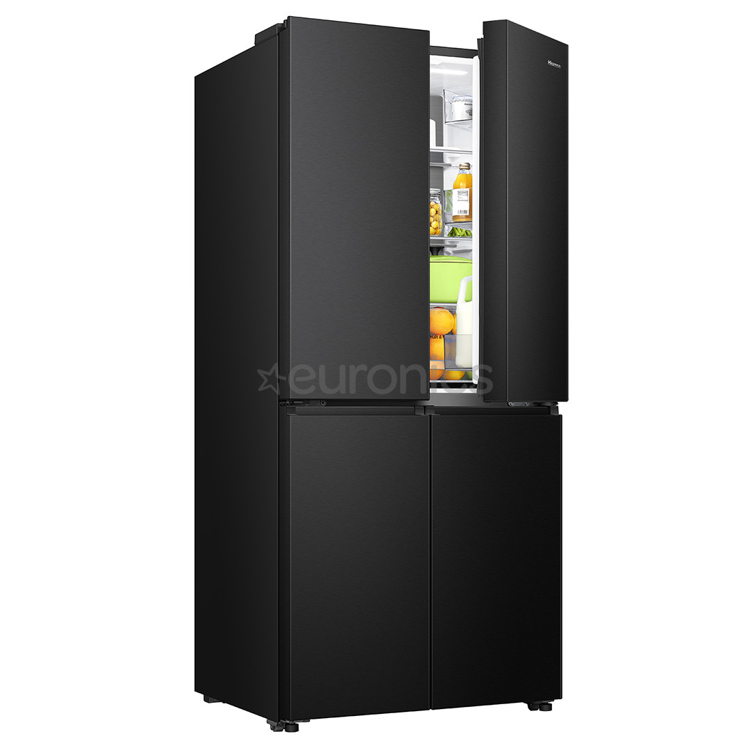 Hisense, Cross Door, No Frost, 483 L, augstums 179 cm, melna - SBS Ledusskapis