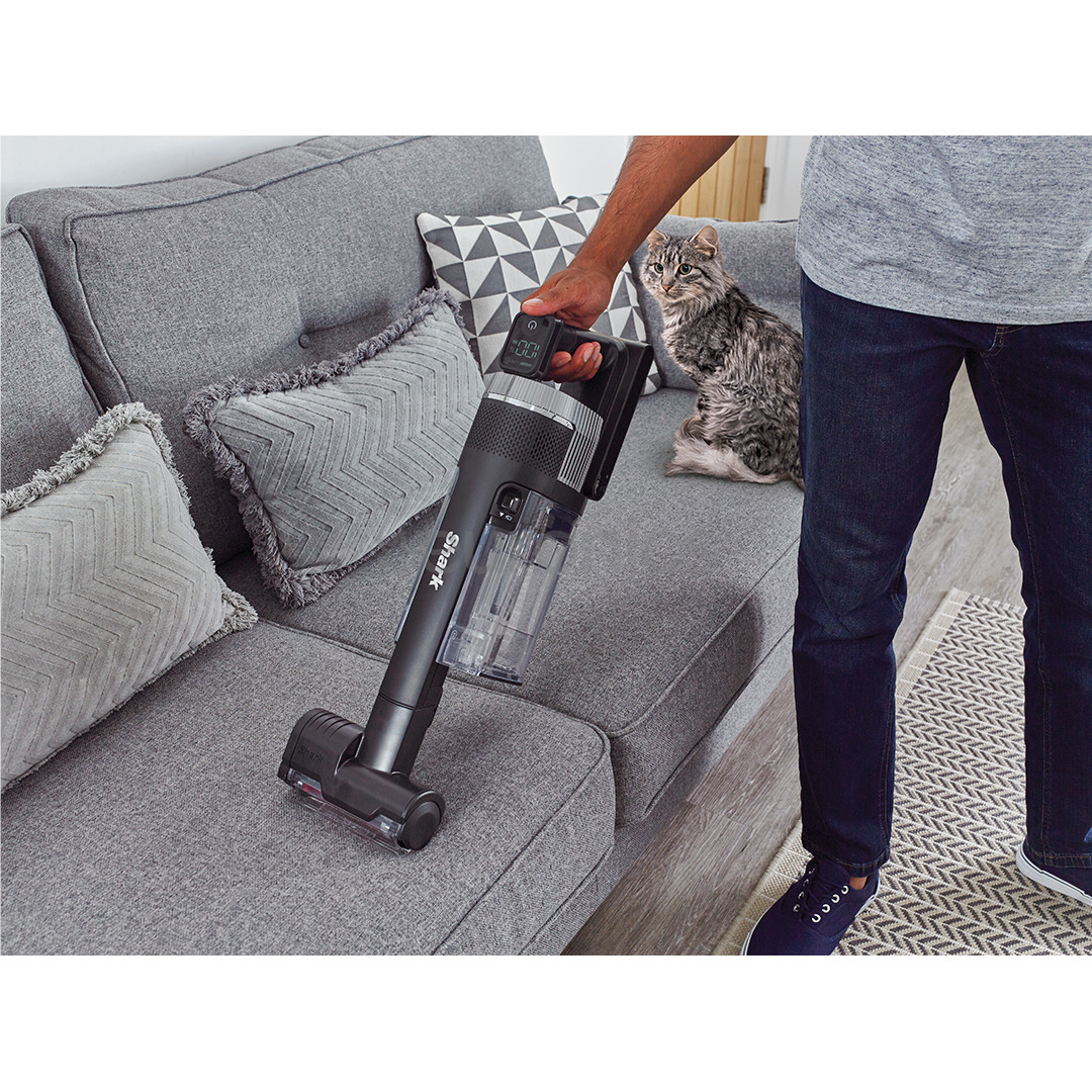 Shark Stratos Anti Hair Wrap Plus Pet Pro, 2 batteries, grey/silver - Cordless vacuum cleaner