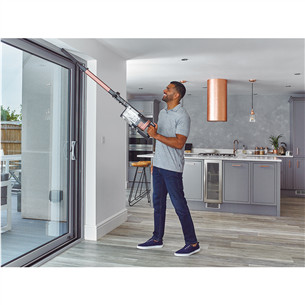 Shark Stratos Anti Hair Wrap Plus, tumši pelēka/rozā zelta - Bezvadu putekļu sūcējs