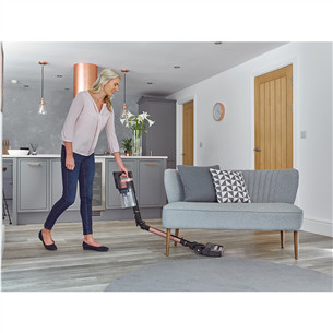 Shark Stratos Anti Hair Wrap Plus, tumši pelēka/rozā zelta - Bezvadu putekļu sūcējs