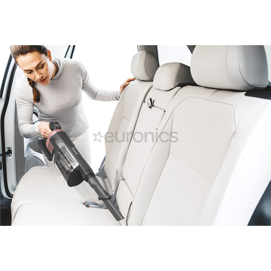 Shark Stratos Anti Hair Wrap Plus, tumši pelēka/rozā zelta - Bezvadu putekļu sūcējs