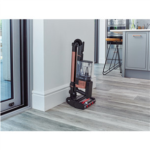 Shark Stratos Anti Hair Wrap Plus, tumši pelēka/rozā zelta - Bezvadu putekļu sūcējs