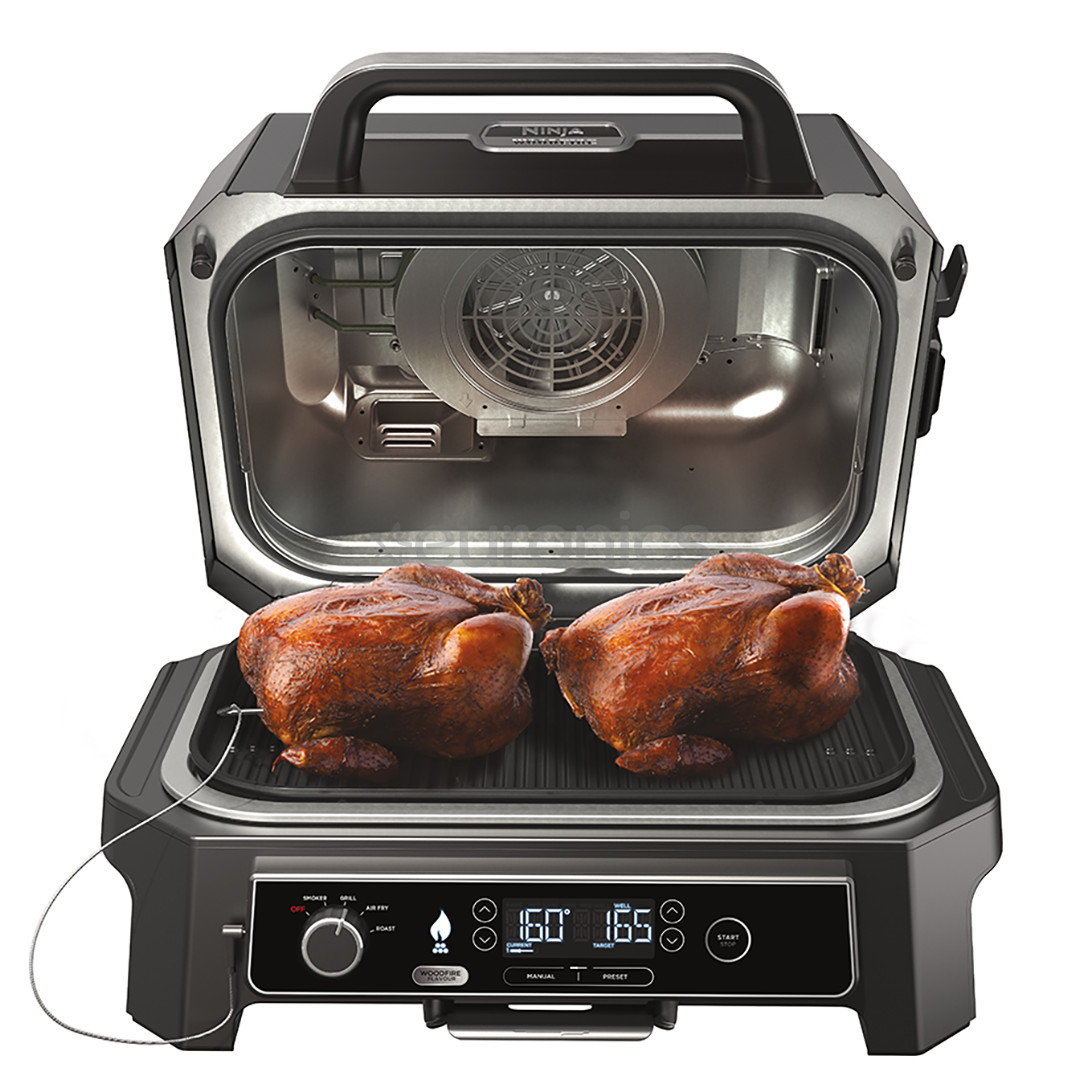 Ninja Woodfire Pro XL, melna - Elektriskais āra grils