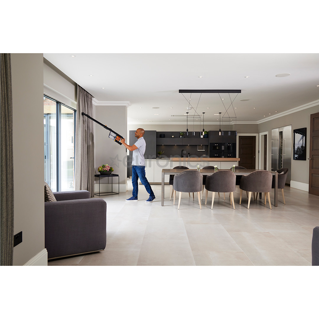 Shark Anti Hair Wrap, melna/vara - Bezvadu putekļu sūcējs