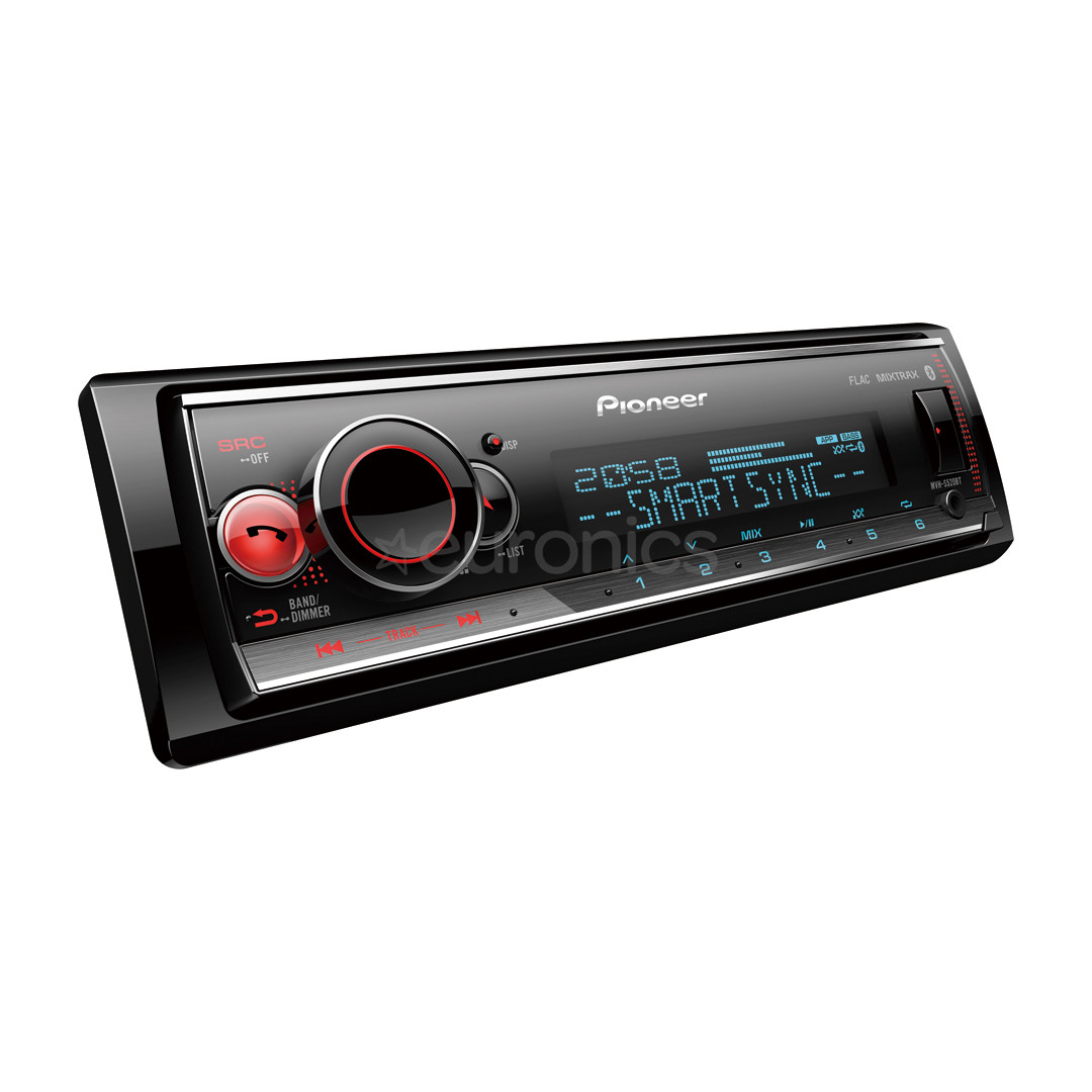 Pioneer MVH-S520BT, Bluetooth, USB, черный - Авторадио