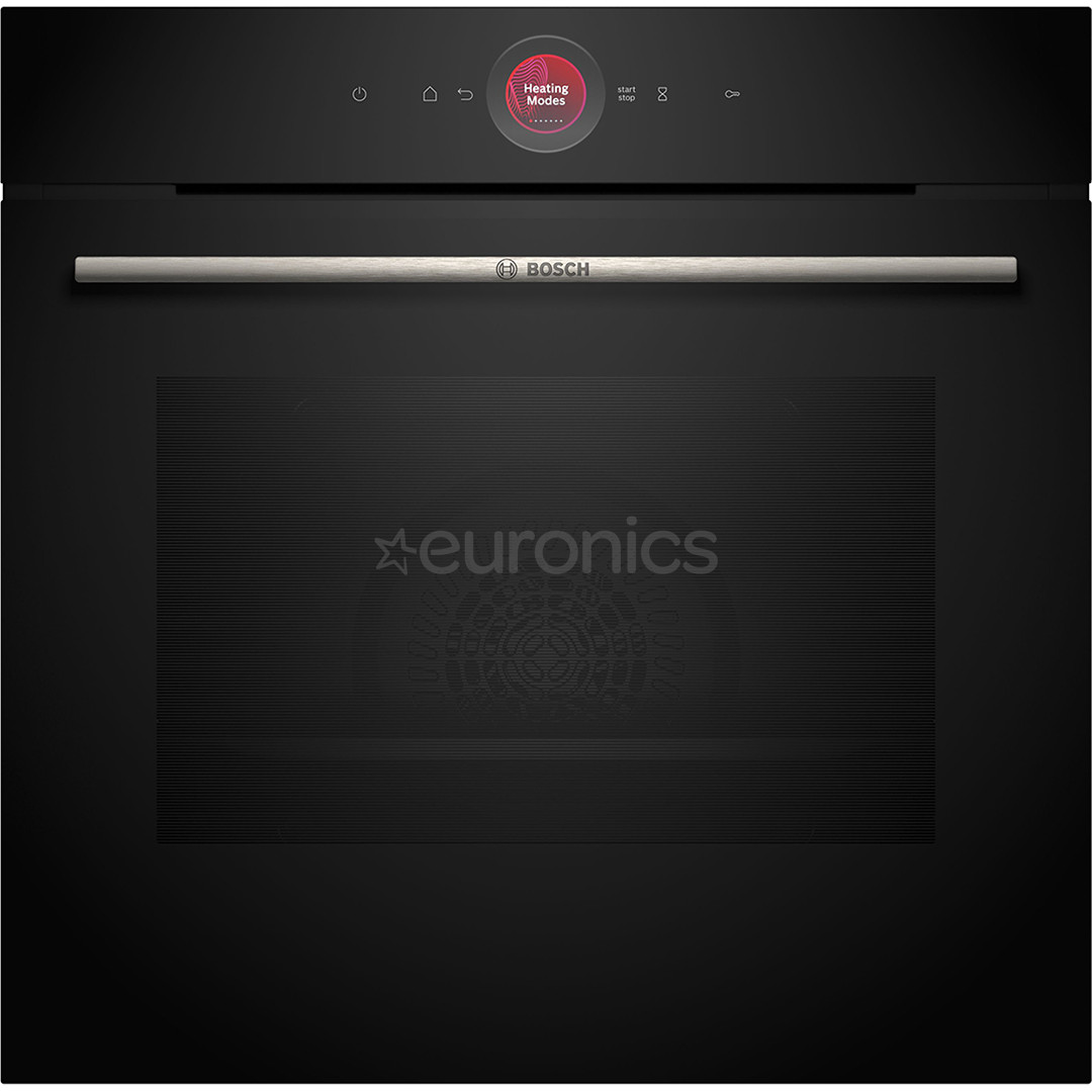 Bosch, Series 8, hydrolytic cleaning, 71 L, black - Built-in oven