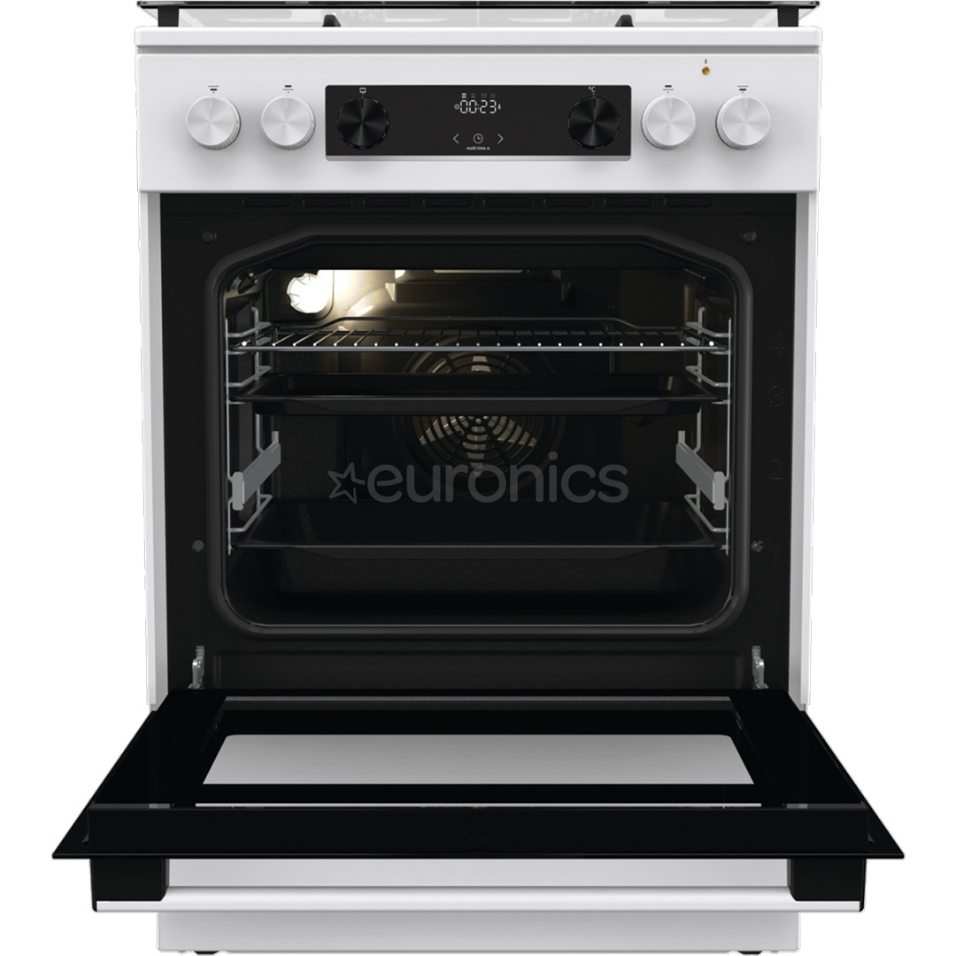 Gorenje, 71 L, width 60 cm, white - Gas cooker with electric oven