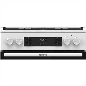 Gorenje, 71 L, width 60 cm, white - Gas cooker with electric oven