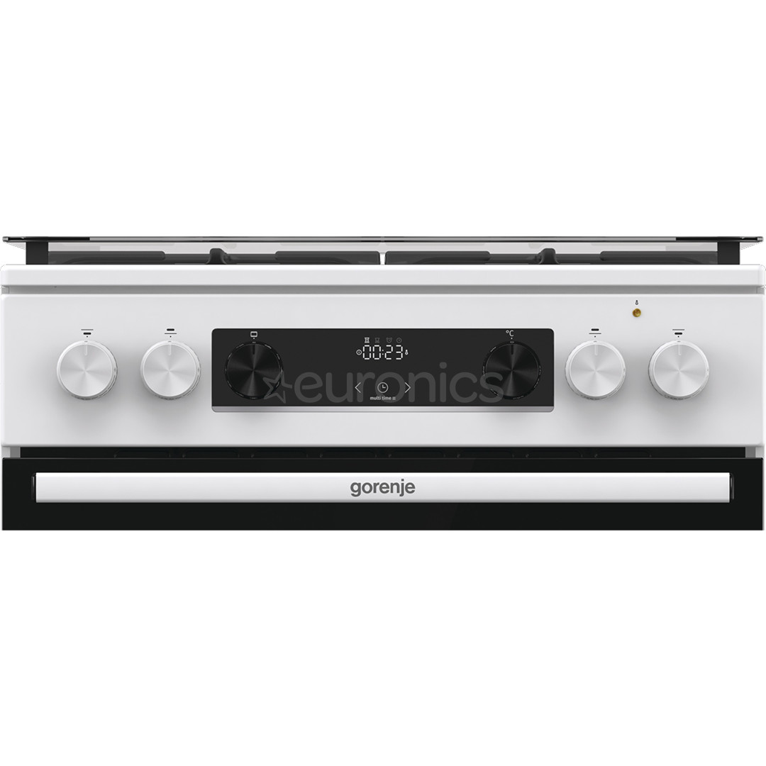 Gorenje, 71 L, width 60 cm, white - Gas cooker with electric oven