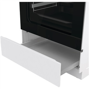 Gorenje, 71 L, width 60 cm, white - Gas cooker with electric oven