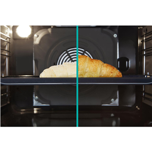Gorenje, 71 L, platums 60 cm, balta - Elektriskā plīts ar gāzes virsmu