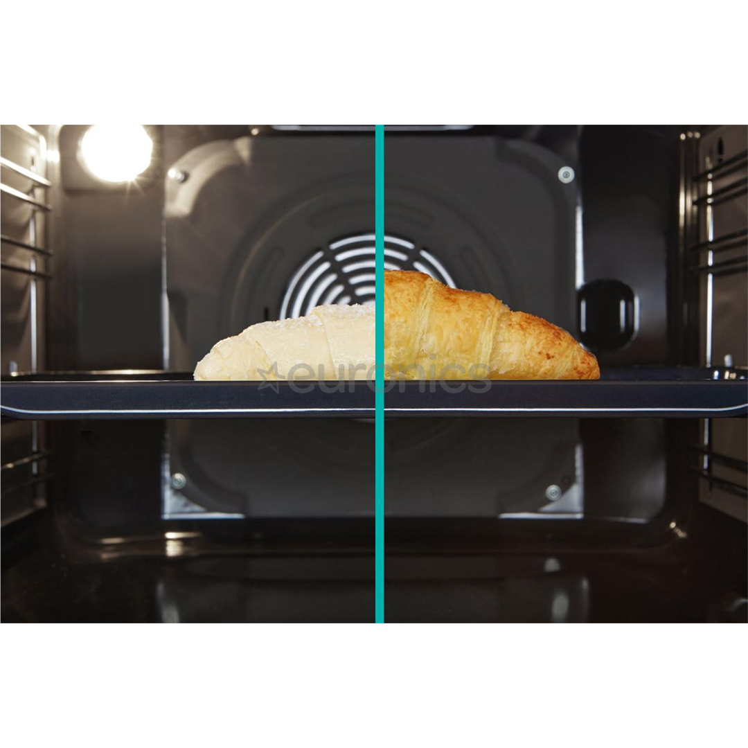 Gorenje, 71 L, platums 60 cm, balta - Elektriskā plīts ar gāzes virsmu