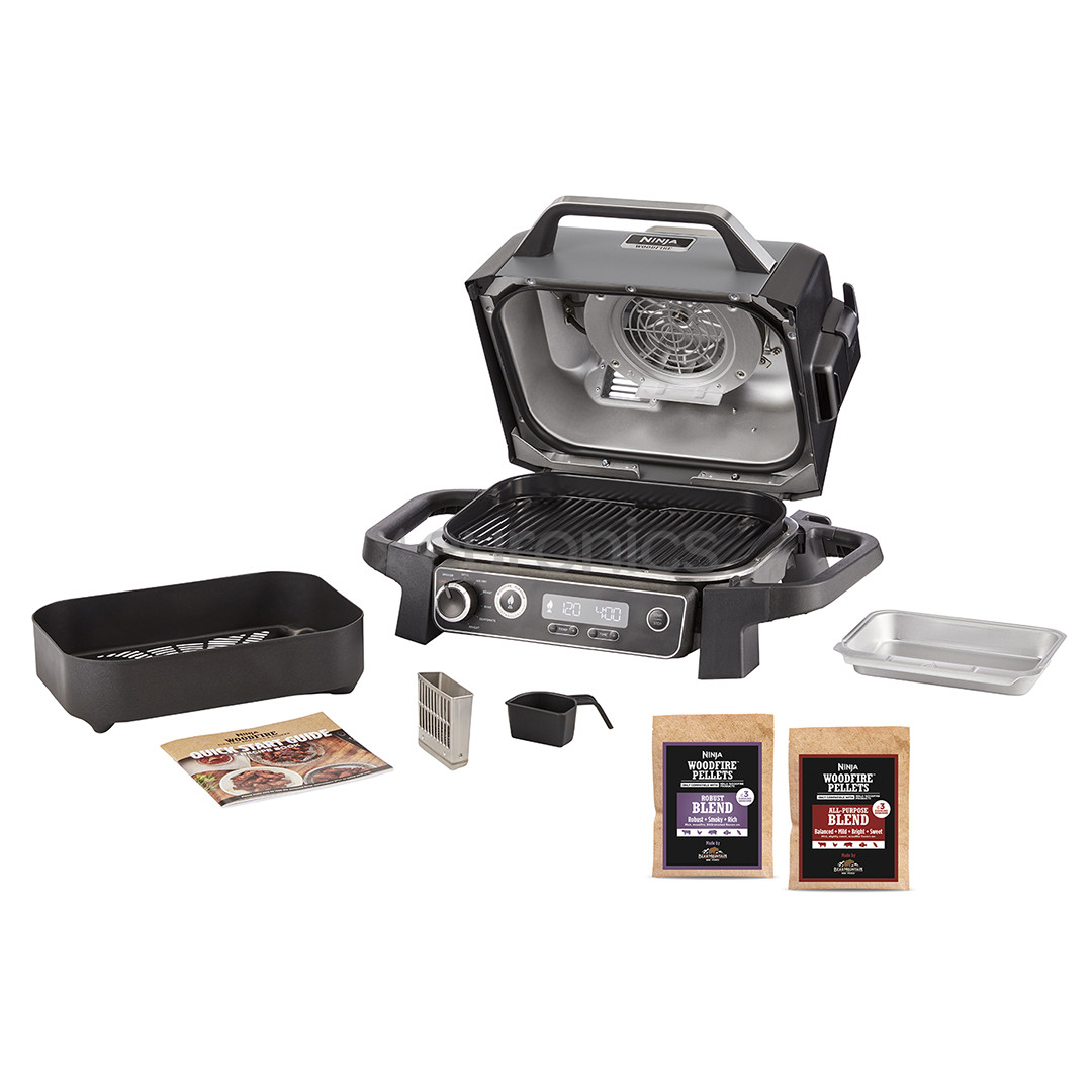 Ninja Woodfire, черный - Электрический уличный гриль