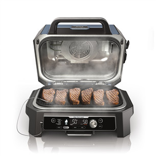 Ninja Woodfire Pro Connect XL, blue/black - Electric BBQ Grill & Smoker