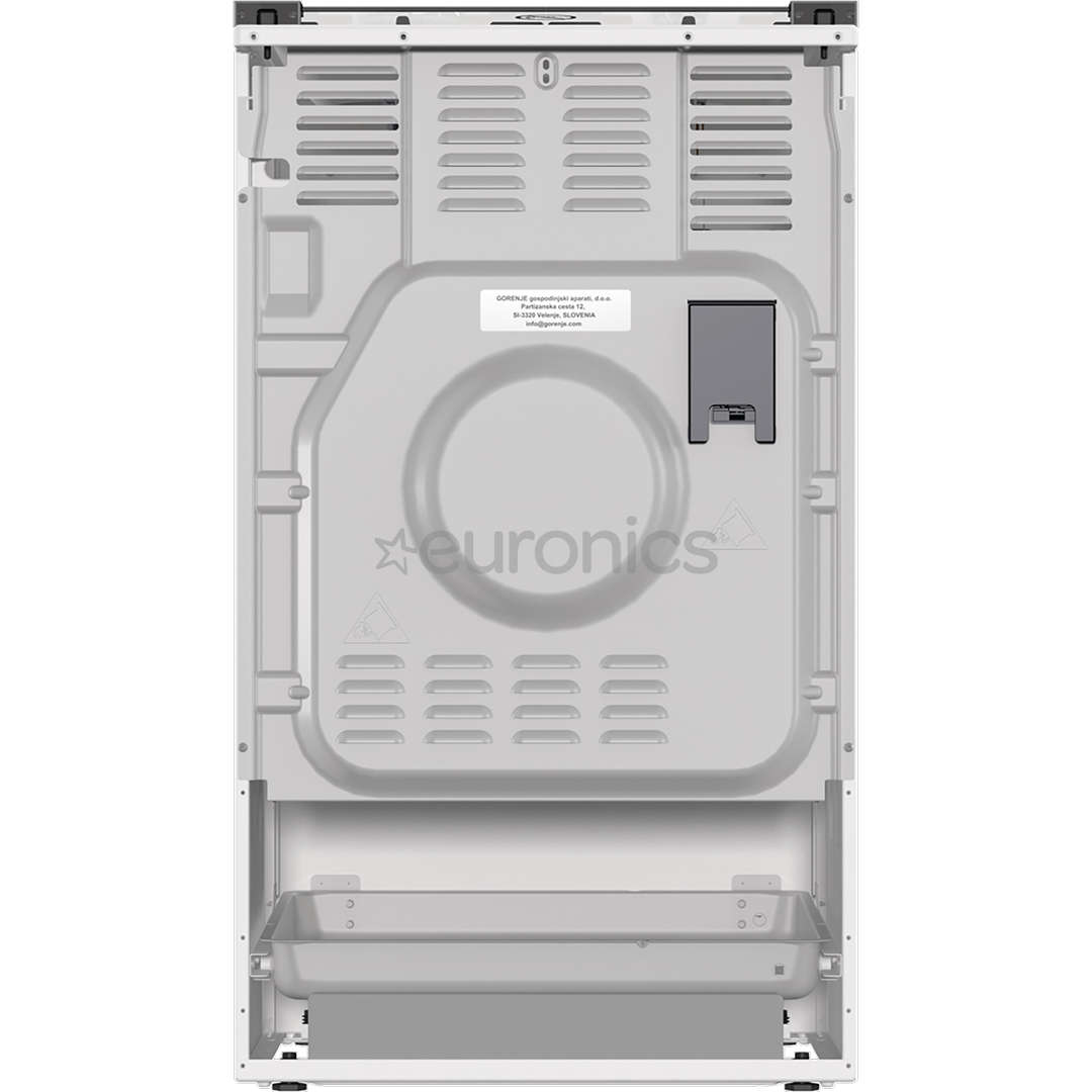 Gorenje, 70 L, width 50 cm, white - Gas cooker with electric oven