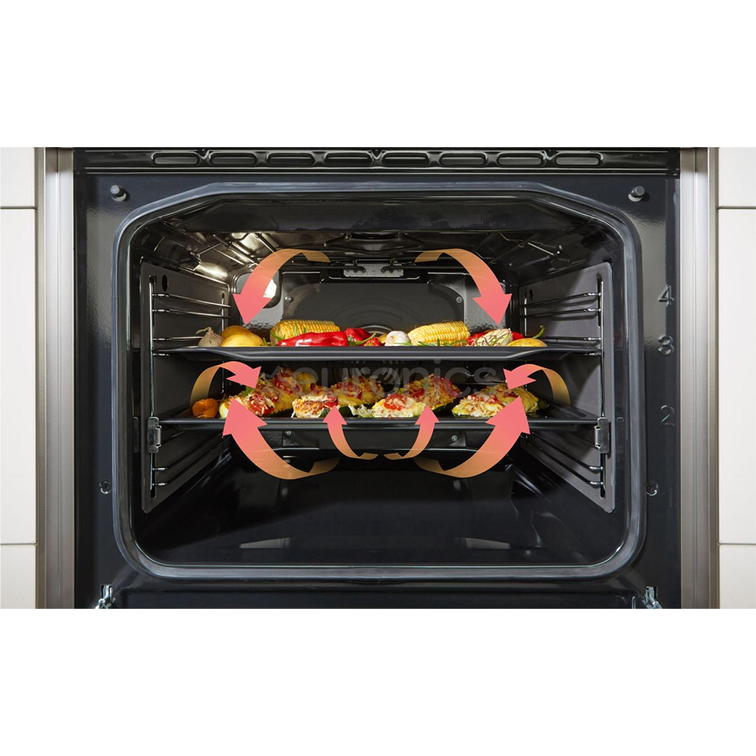 Gorenje, 70 L, width 50 cm, white - Gas cooker with electric oven