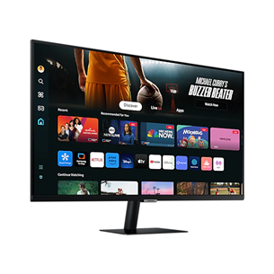 Samsung Smart Monitor M7 M70D, 32'', UHD, LED VA, USB-C, melna - Monitors ar viedtelevizora funkciju