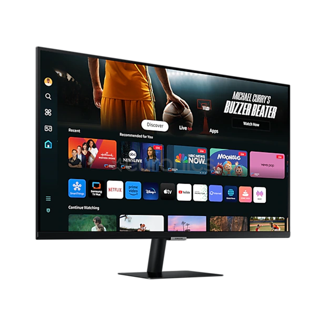Samsung Smart Monitor M7 M70D, 32'', UHD, LED VA, USB-C, melna - Monitors ar viedtelevizora funkciju