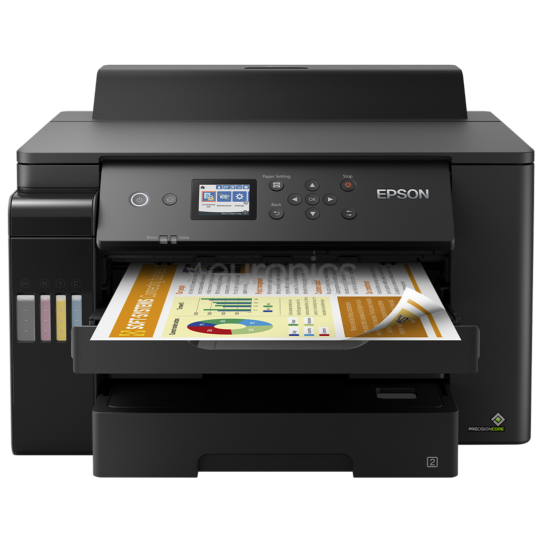 Epson EcoTank L11160, A3+, Wi-Fi, melna - Daudzfunkciju tintes printeris