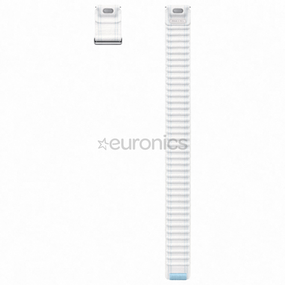 Samsung Galaxy Watch Fabric Band (M/L), zila/balta - Siksniņa pulkstenim