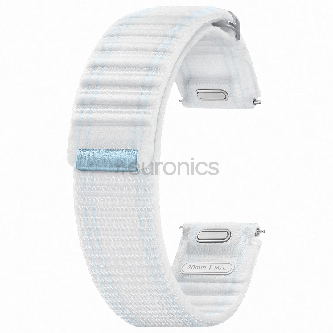 Samsung Galaxy Watch Fabric Band (M/L), zila/balta - Siksniņa pulkstenim
