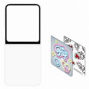 Samsung Flipsuit Case, Galaxy Flip6, balta - Apvalks viedtālrunim