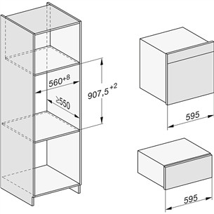 Miele DGC 7460 HC Pro, 67 L, melna - Iebūvējama tvaika cepeškrāsns