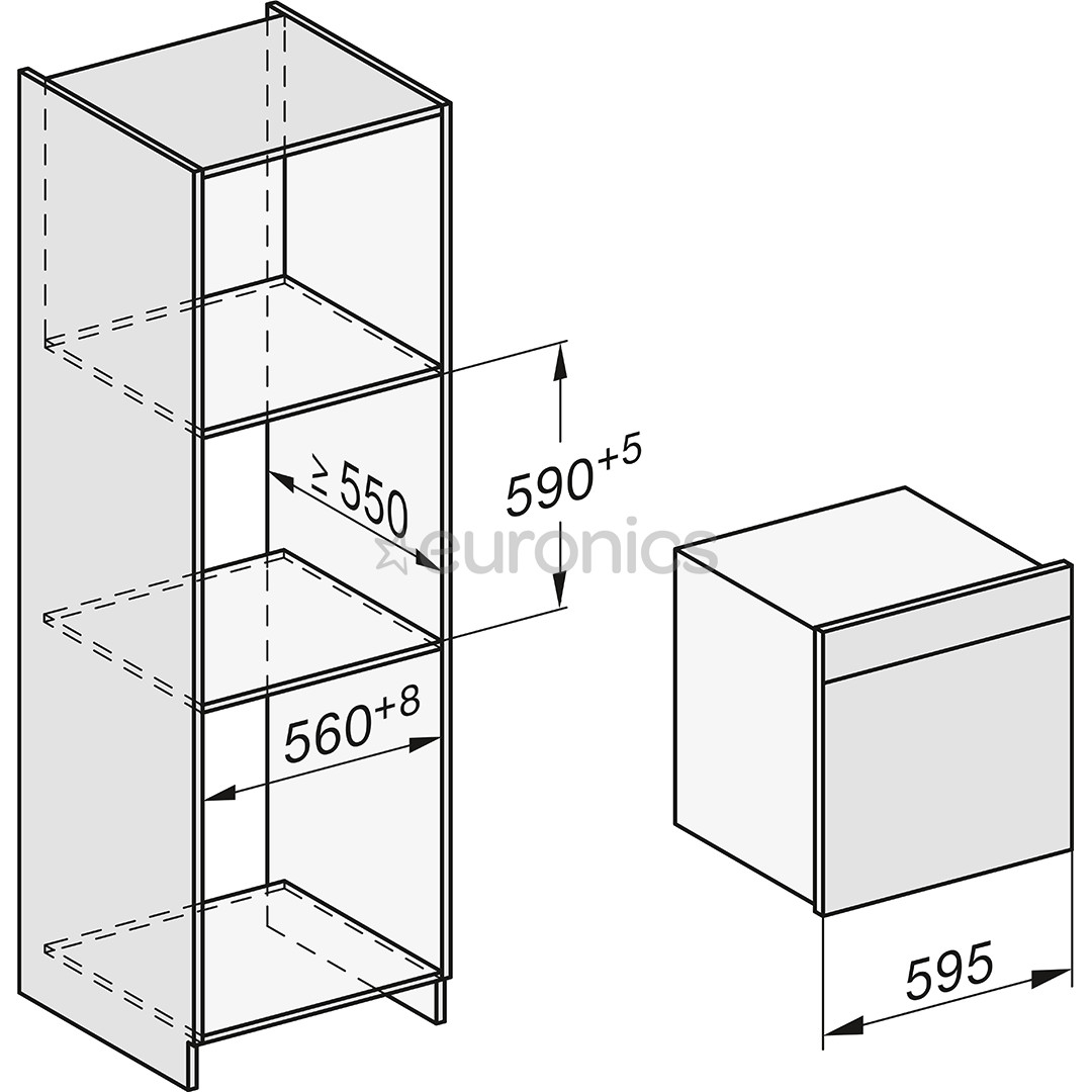Miele DGC 7460 HC Pro, 67 L, melna - Iebūvējama tvaika cepeškrāsns