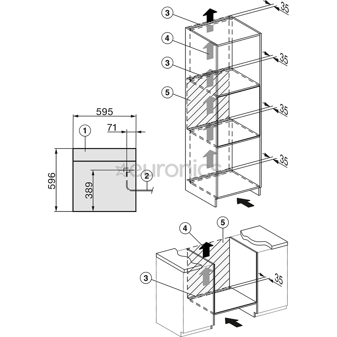 Miele DGC 7460 HC Pro, 67 L, melna - Iebūvējama tvaika cepeškrāsns
