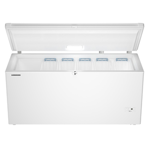 Liebherr, SmartFrost, 359 L, platums 167.5 cm, balta - Lādes tipa saldētava