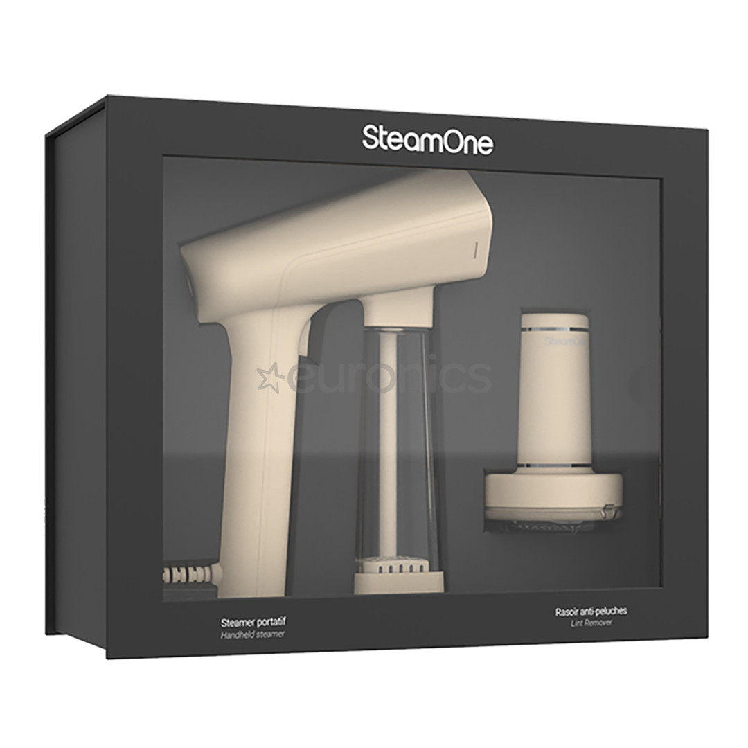 SteamOne, beige - Portable steamer + lint remover