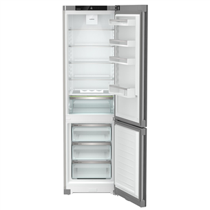 Liebherr, Pure NoFrost, 371 L, augstums 202 cm, sudraba - Ledusskapis
