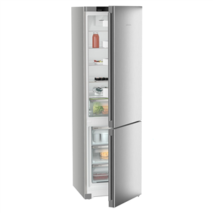 Liebherr, Pure NoFrost, 371 L, augstums 202 cm, sudraba - Ledusskapis