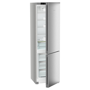 Liebherr, Pure NoFrost, 371 L, augstums 202 cm, sudraba - Ledusskapis