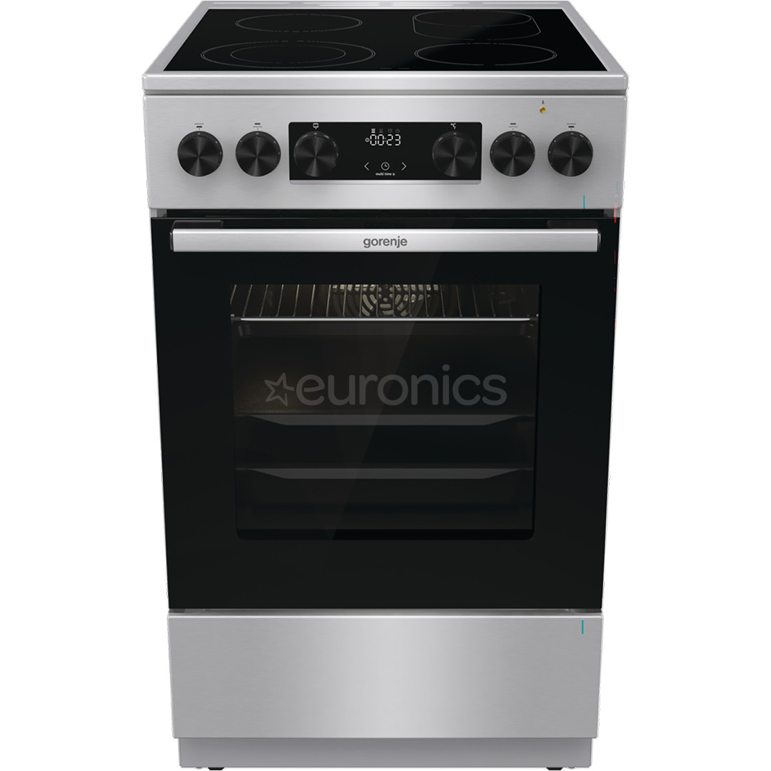 Gorenje, 70 L, width 50 cm, inox - Ceramic cooker with electric oven
