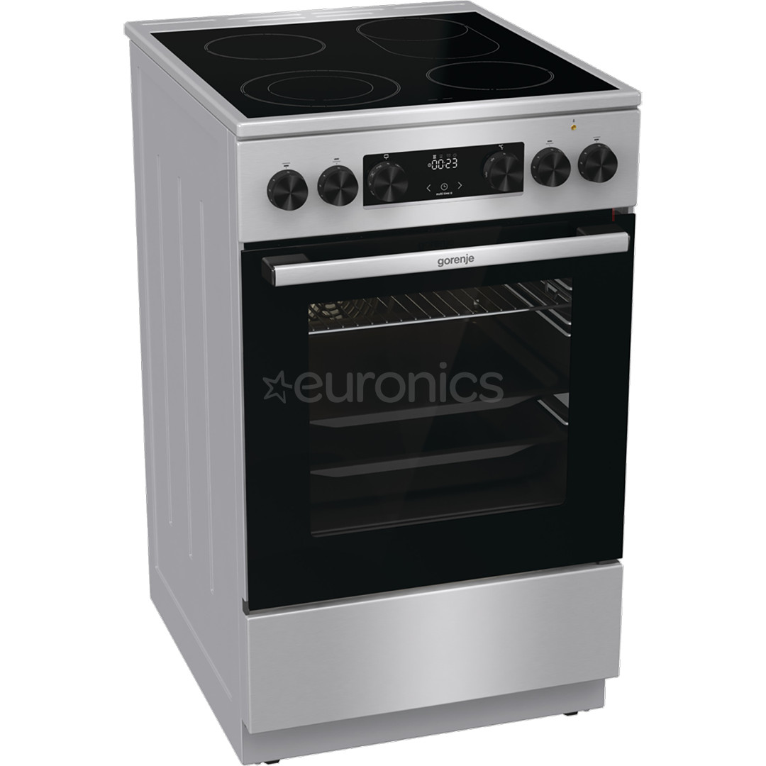 Gorenje, 70 L, width 50 cm, inox - Ceramic cooker with electric oven