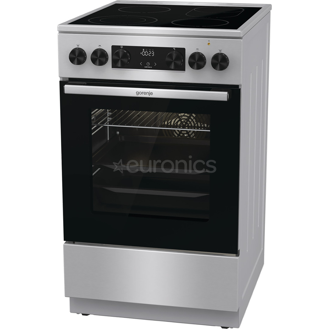 Gorenje, 70 L, width 50 cm, inox - Ceramic cooker with electric oven