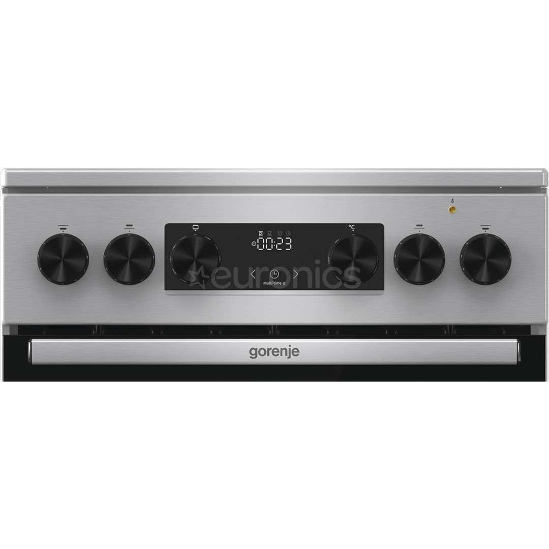 Gorenje, 70 L, width 50 cm, inox - Ceramic cooker with electric oven