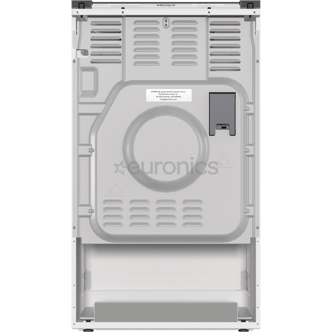 Gorenje, 62 L, width 50 cm, white - Gas cooker with electric oven