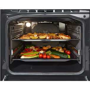 Gorenje, 62 L, platums 50 cm, balta - Elektriskā plīts ar gāzes virsmu