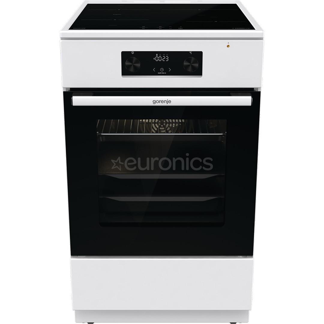 Gorenje, 70 L, width 50 cm, white - Induction cooker with electric oven