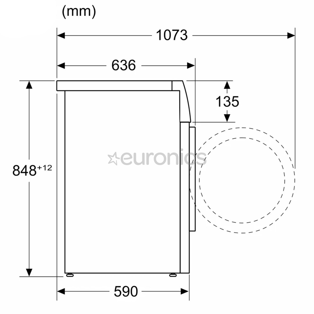 Bosch Series 6, 9 kg, depth 59 cm, 1400 rpm - Front load washing machine