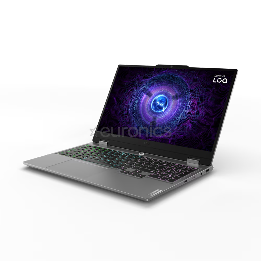 Lenovo LOQ 15IAX9, 15,6'', FHD, 144 Гц, i5, 24 ГБ, 512 ГБ, RTX 4050, ENG, серый - Ноутбук