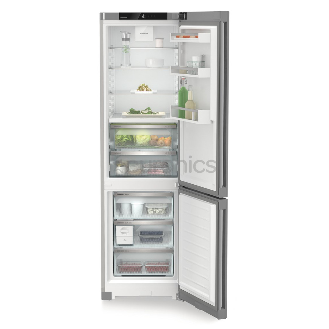 Liebherr, Plus BioFresh, NoFrost, 360 L, height 202 cm, silver - Refrigerator